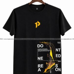 DONT NEED REASON Printed T-Shirt | Black