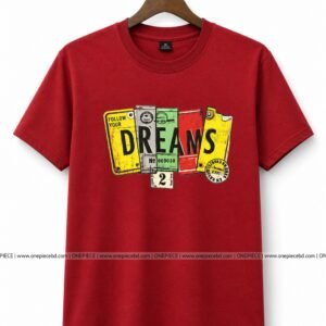 DREAMS Printed T-Shirt | Maroon