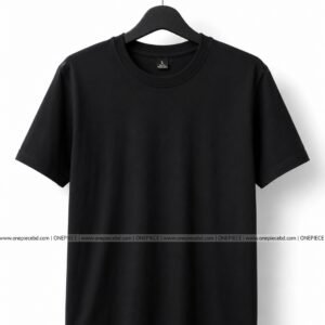 Solid T-Shirt | Black Color | Standard Quality | Regular Fit
