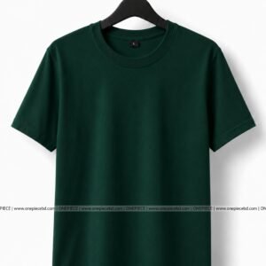Solid T-Shirt | Forest Green Color | Standard Quality | Regular Fit