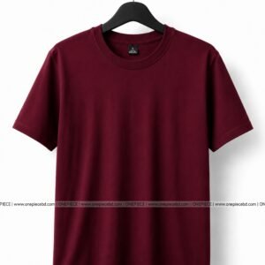Solid T-Shirt | Maroon Color | Standard Quality | Regular Fit